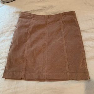 Free People Modern Cord Femme Skirt 6 Mauve